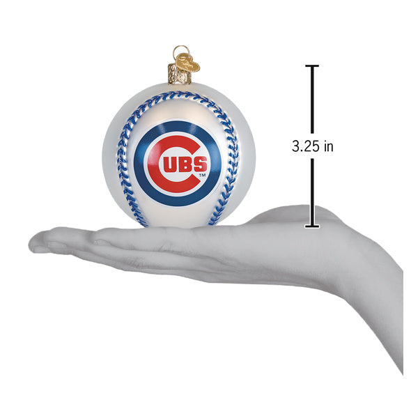 Old World Christmas: Cubs Baseball Christmas Ornament