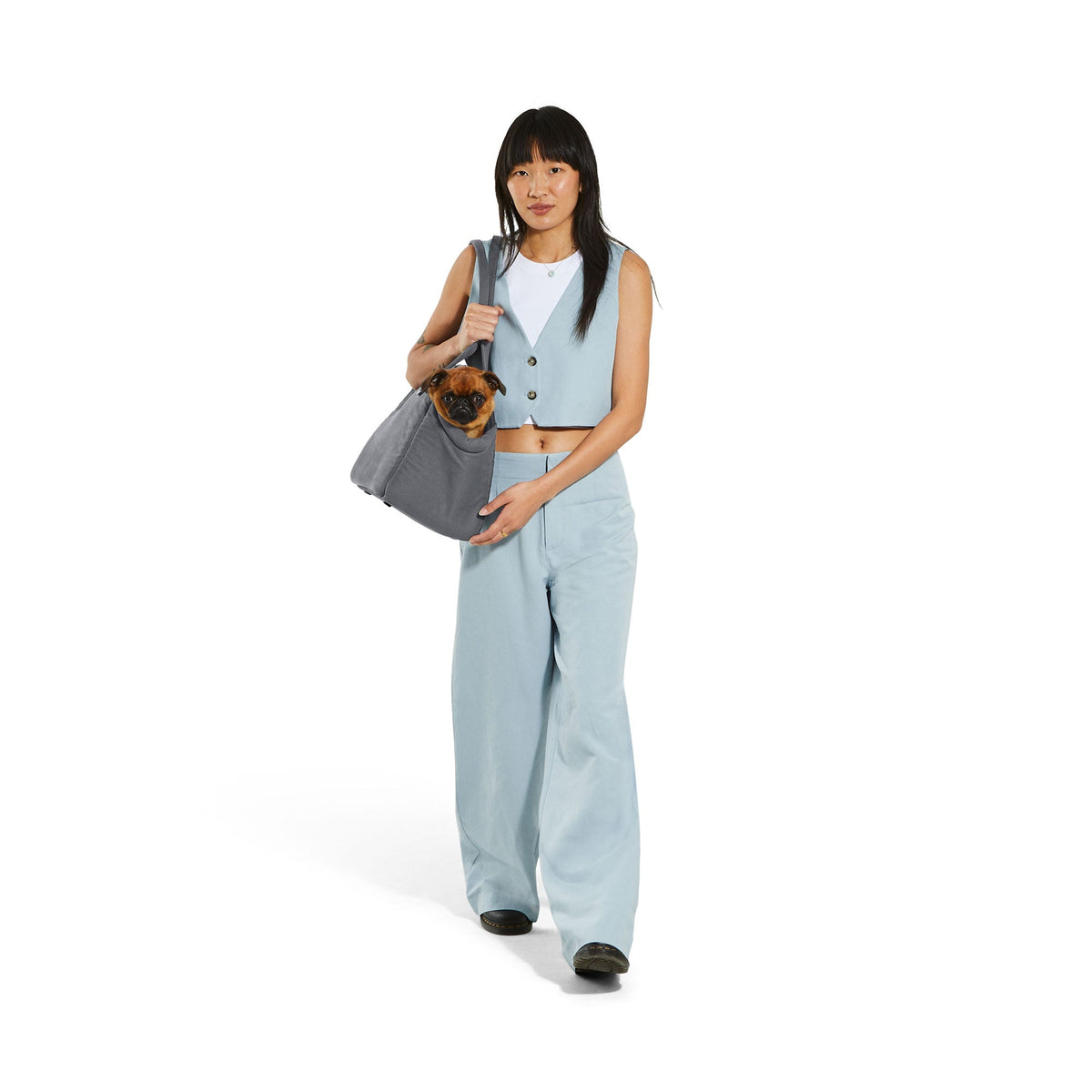 Weekend Dog Tote - Grey