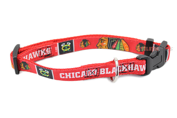 NHL Chicago Blackhawks Woven Dog Collar by Hunter