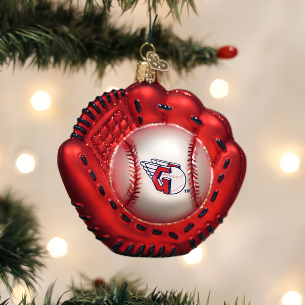 Old World Christmas: Guardians Baseball Mitt Christmas Ornament