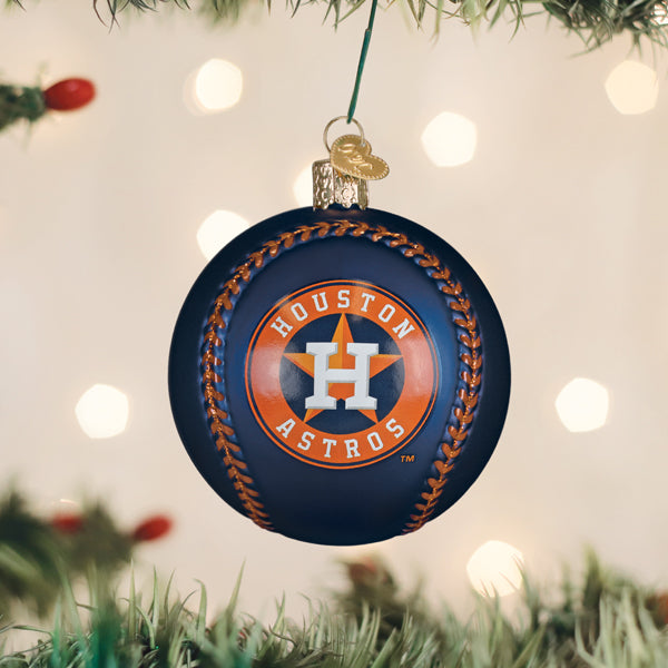 Old World Christmas: Astros Baseball Christmas Ornament