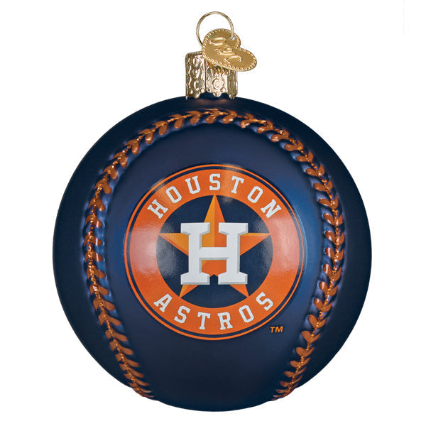 Old World Christmas: Astros Baseball Christmas Ornament
