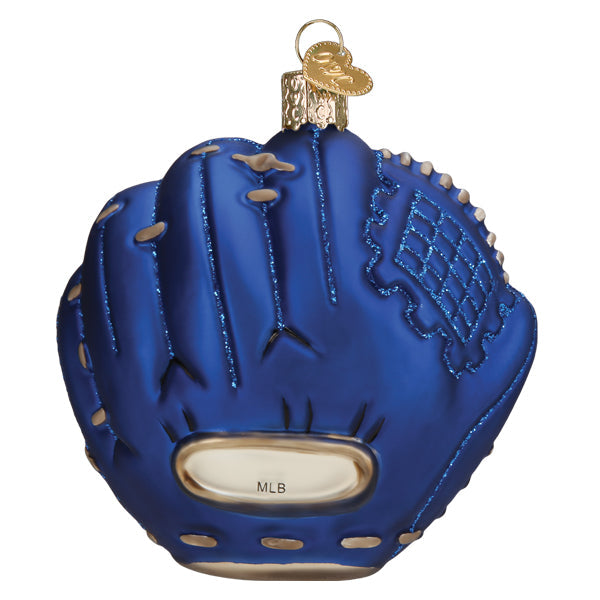 Old World Christmas: Dodgers Baseball Mitt Christmas Ornament