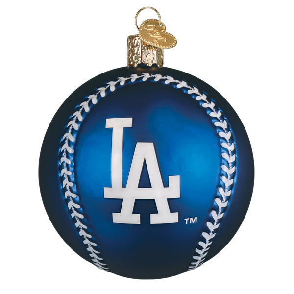 Old World Christmas: Dodgers Baseball Christmas Ornament