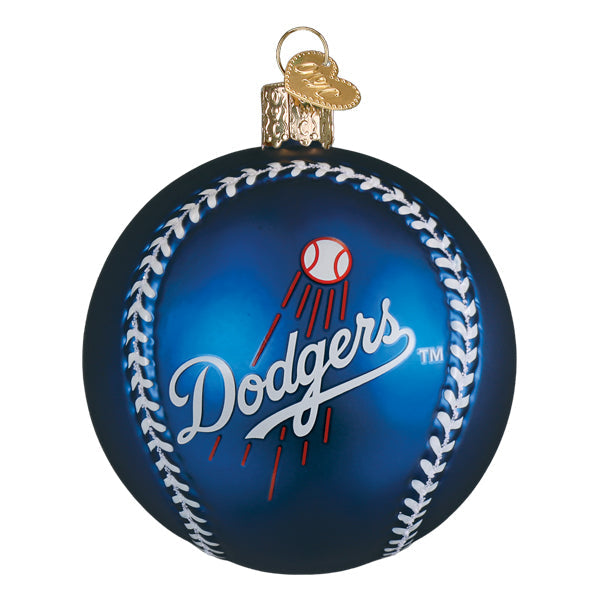 Old World Christmas: Dodgers Baseball Christmas Ornament