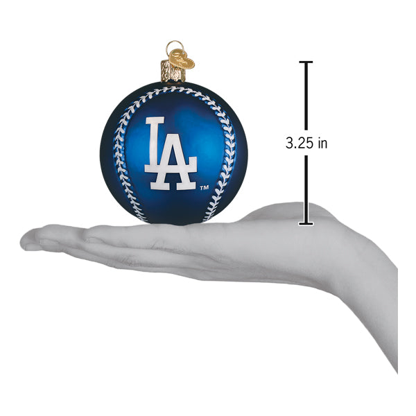 Old World Christmas: Dodgers Baseball Christmas Ornament
