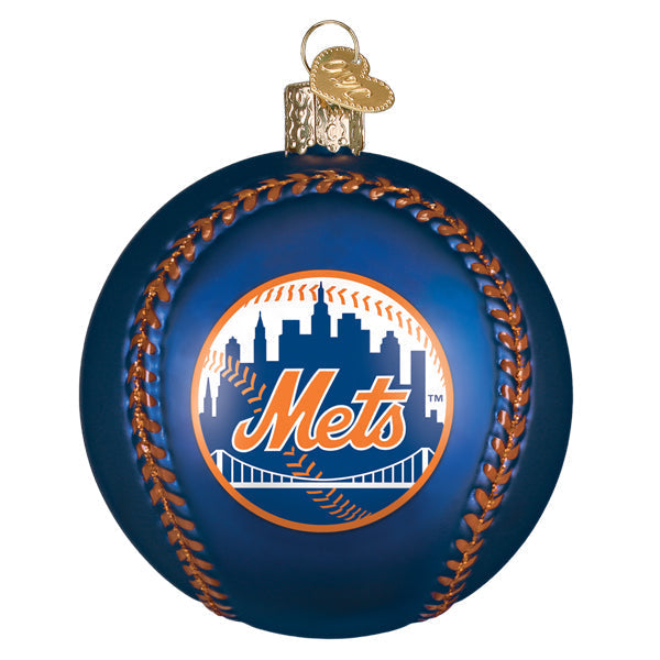 Old World Christmas: Mets Baseball Christmas Ornament