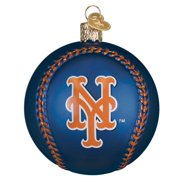 Old World Christmas: Mets Baseball Christmas Ornament