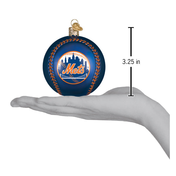 Old World Christmas: Mets Baseball Christmas Ornament
