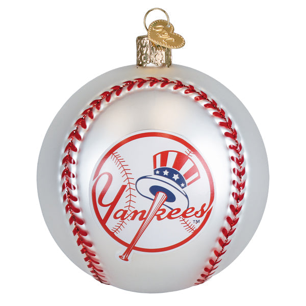 Old World Christmas: Yankees Baseball Christmas Ornament