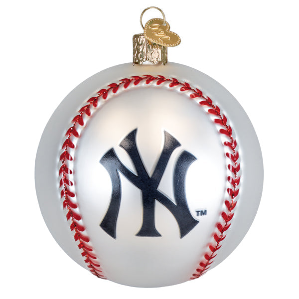 Old World Christmas: Yankees Baseball Christmas Ornament