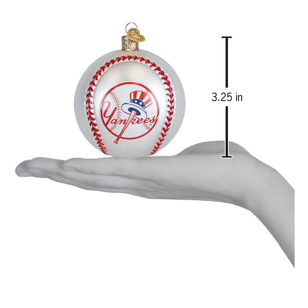 Old World Christmas: Yankees Baseball Christmas Ornament