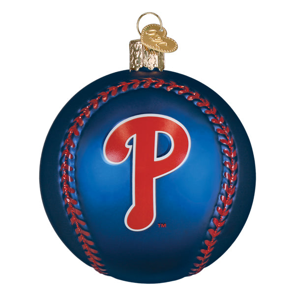 Old World Christmas: Phillies Baseball Christmas Ornament