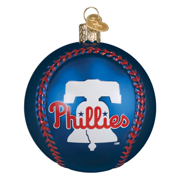 Old World Christmas: Phillies Baseball Christmas Ornament