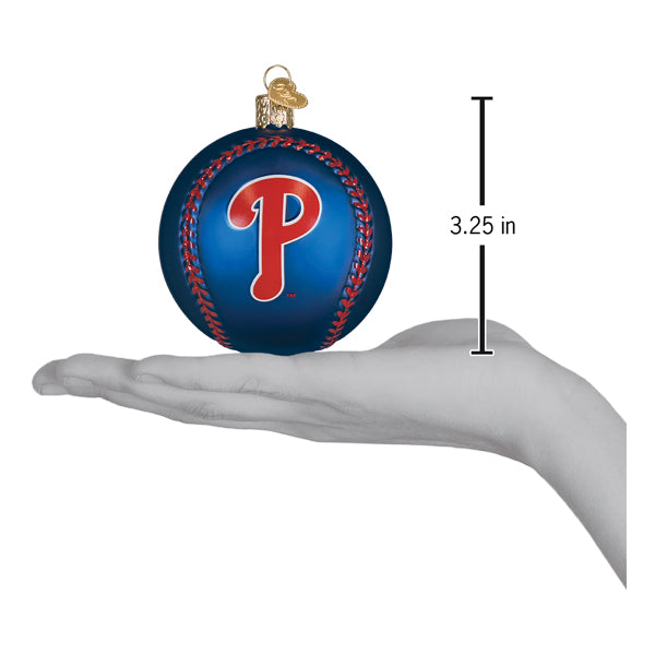 Old World Christmas: Phillies Baseball Christmas Ornament