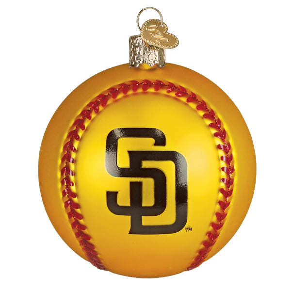 Old World Christmas: Padres Baseball Christmas Ornament