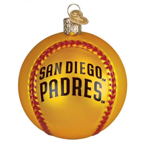 Old World Christmas: Padres Baseball Christmas Ornament