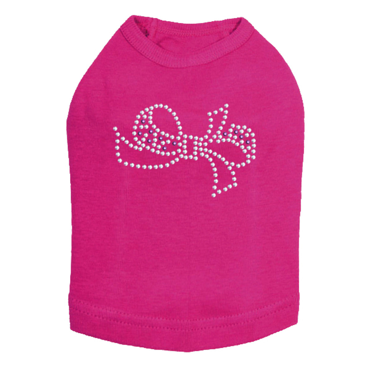 Bow (Purple & Silver) - Dog Tank