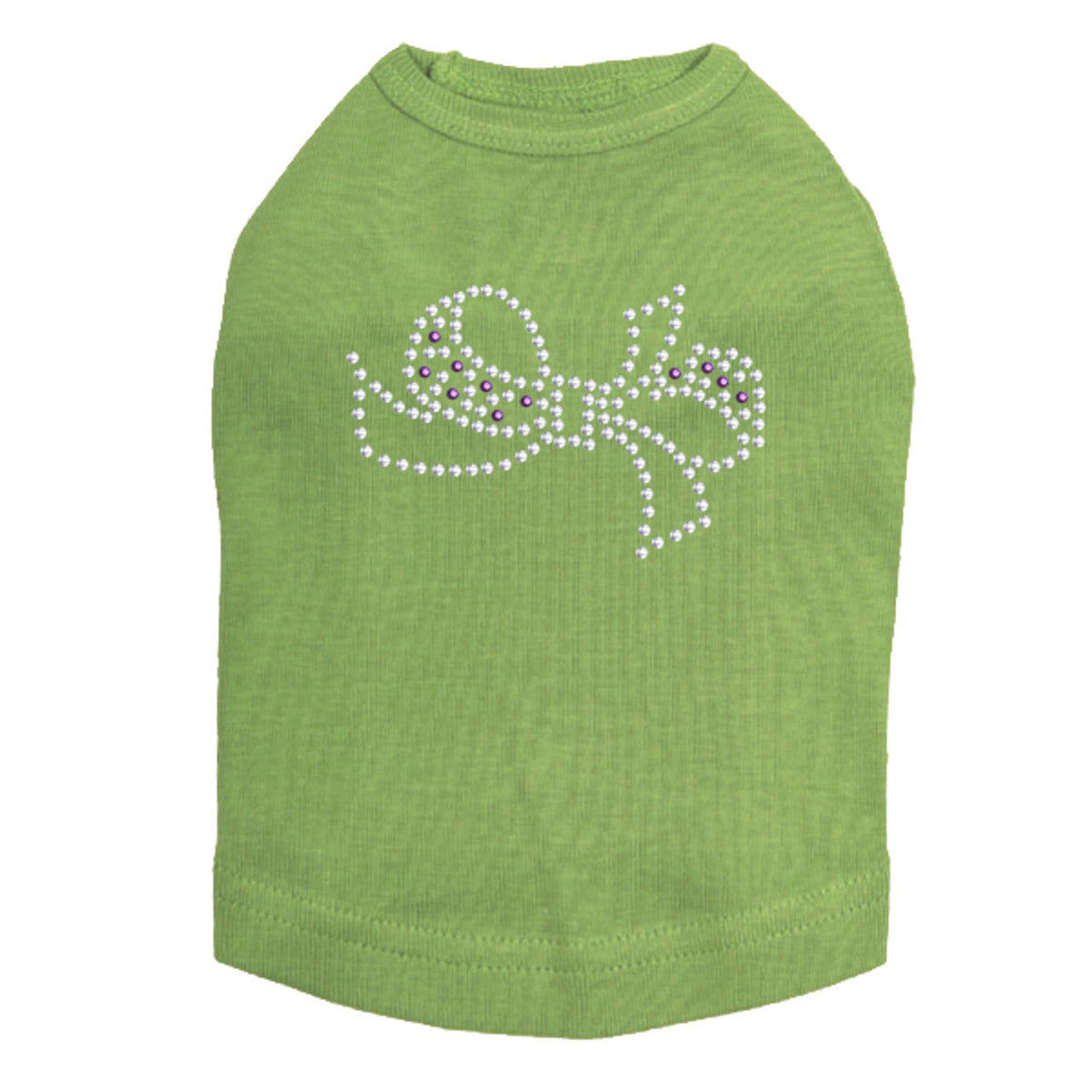 Bow (Purple & Silver) - Dog Tank