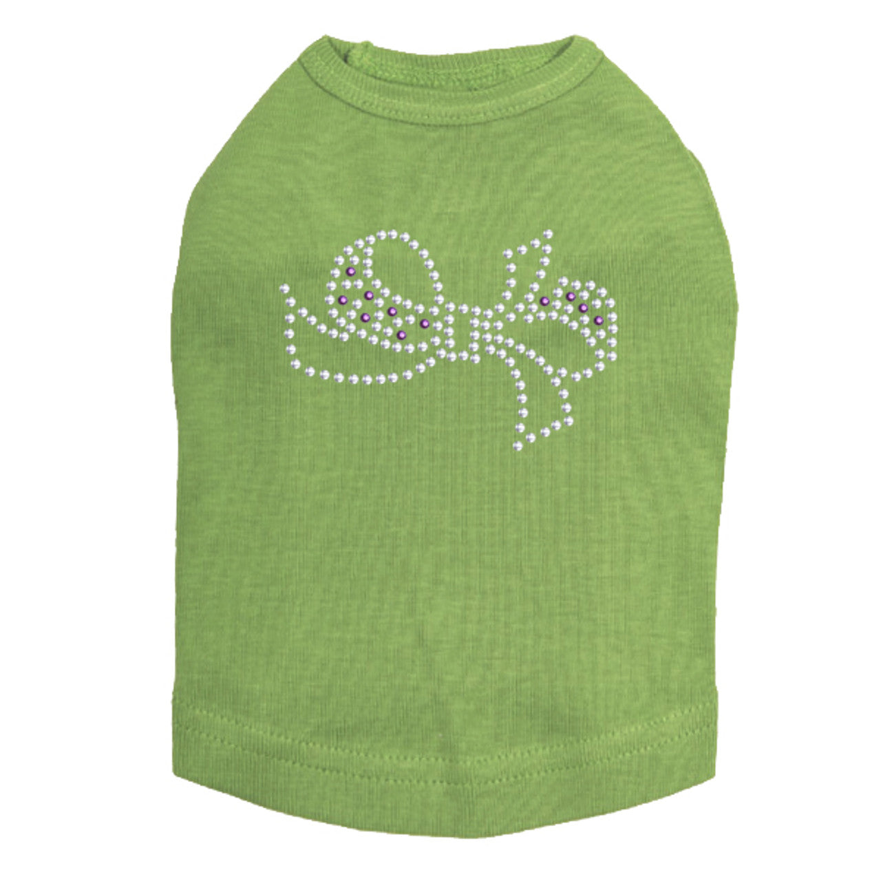 Bow (Purple & Silver) - Dog Tank