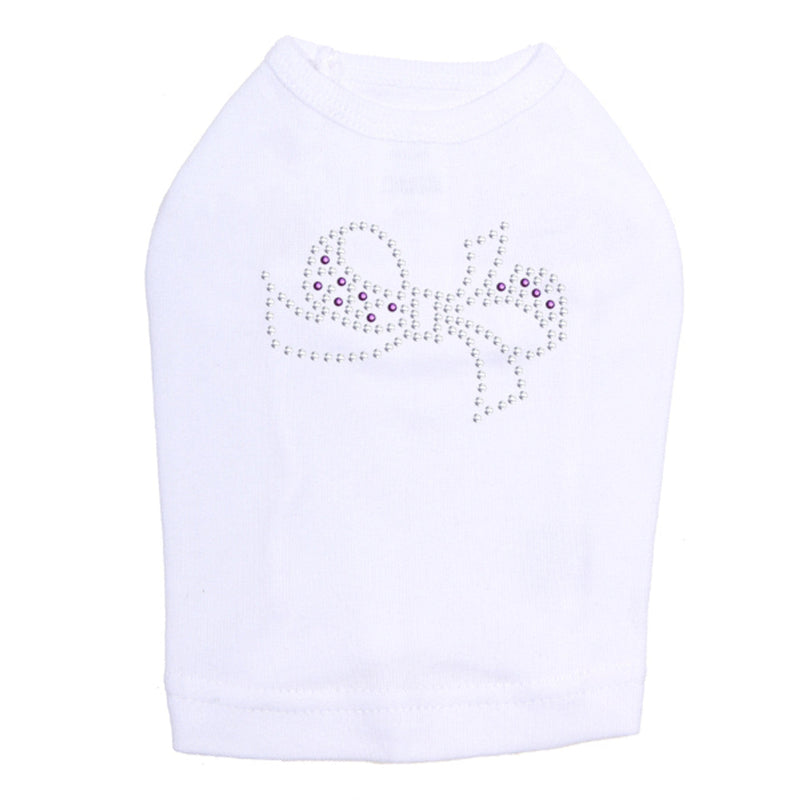 Bow (Purple & Silver) - Dog Tank