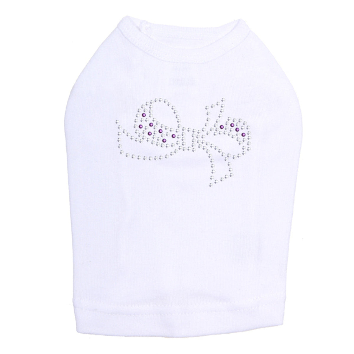 Bow (Purple & Silver) - Dog Tank