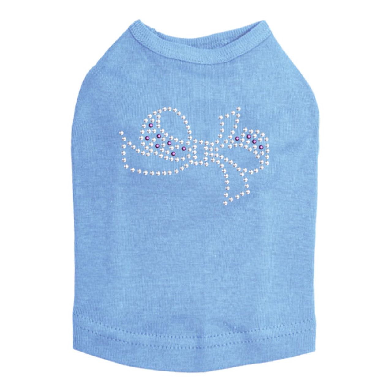 Bow (Purple & Silver) - Dog Tank
