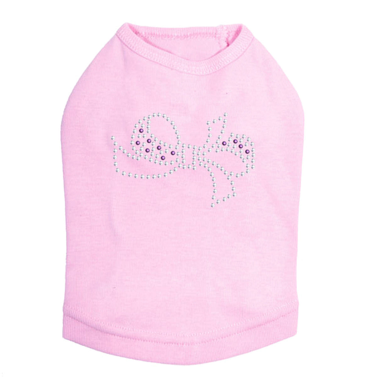 Bow (Purple & Silver) - Dog Tank