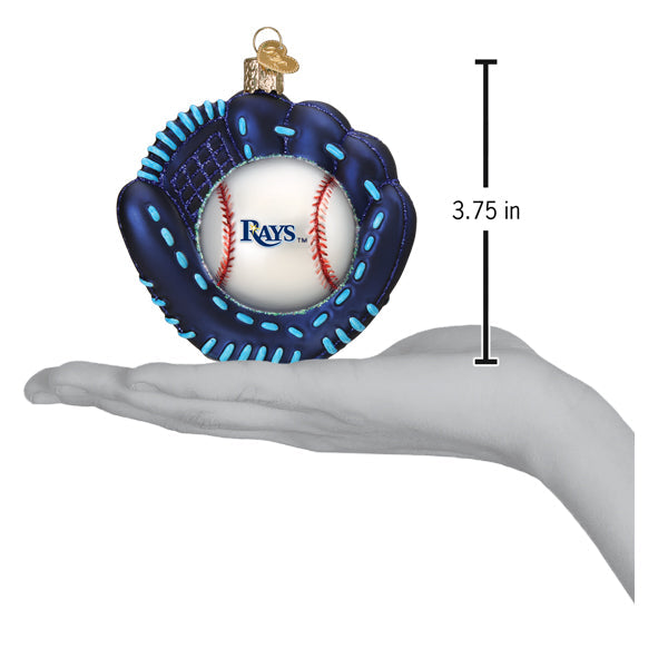 Rays Baseball Mitt Ornament