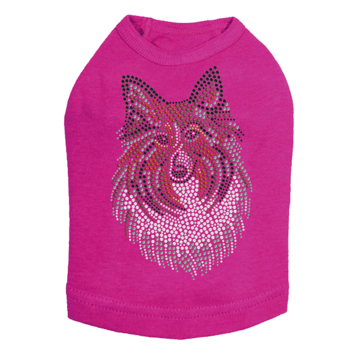 Sheltie Face (Tri Color) - Dog Tank