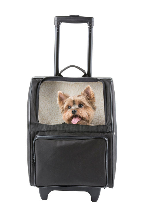 Rio CLassic - Black Rolling Carrier 3 in 1 carrier! Airline Approved Carrier, Back Pack, and Car Seat!!