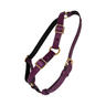 Glamorous Boysenberry, Embossed Studded Italian Leather Harness!