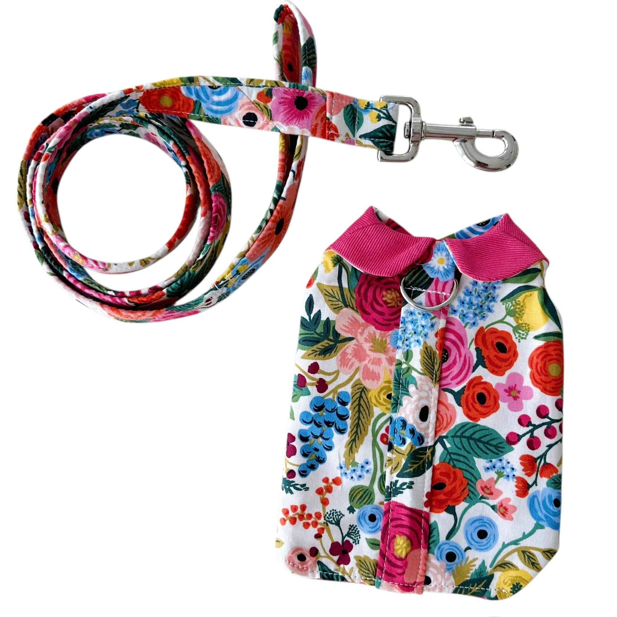 Heads or Tails Pup Floral Burst Dog Leash