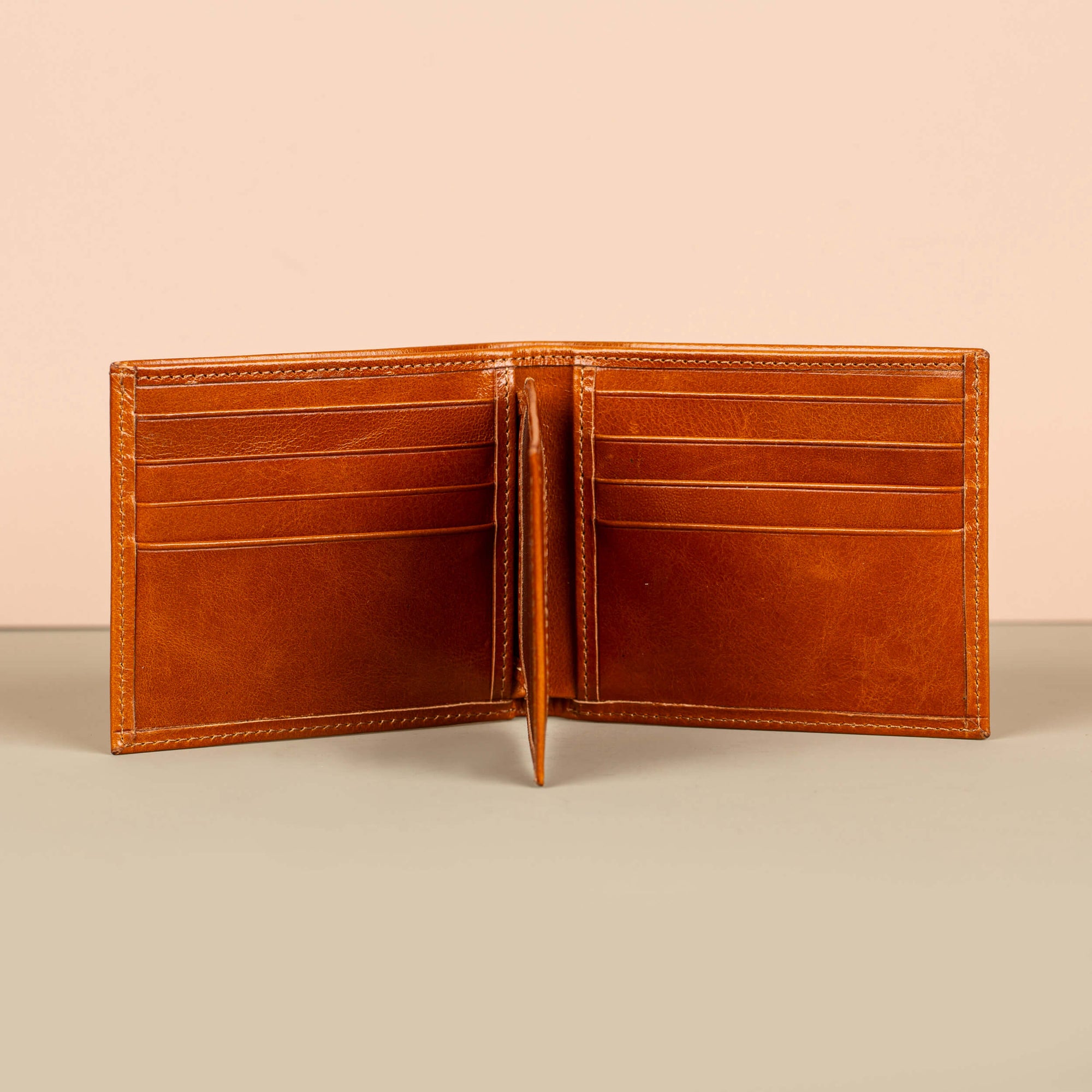 Classic Leather Bifold Wallet Dark Brown Los Angeles