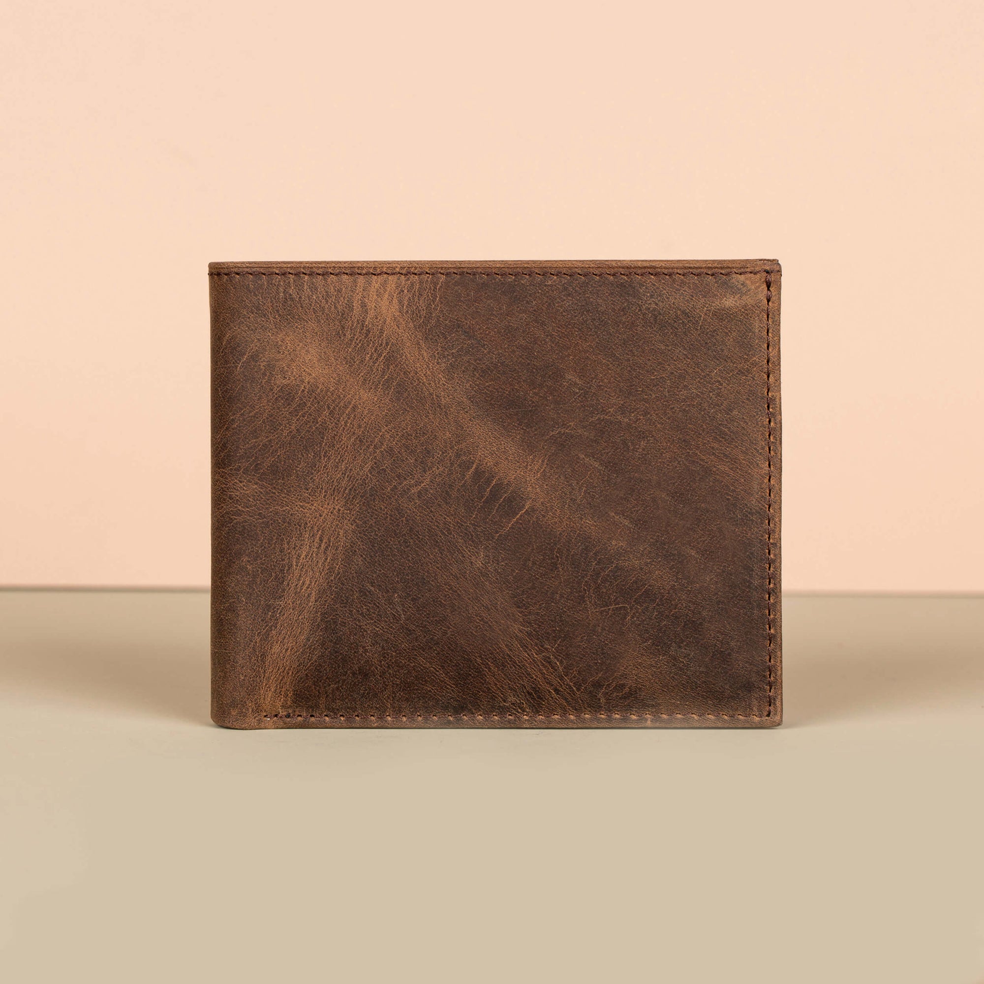 Classic Leather Bifold Wallet Brown Los Angeles