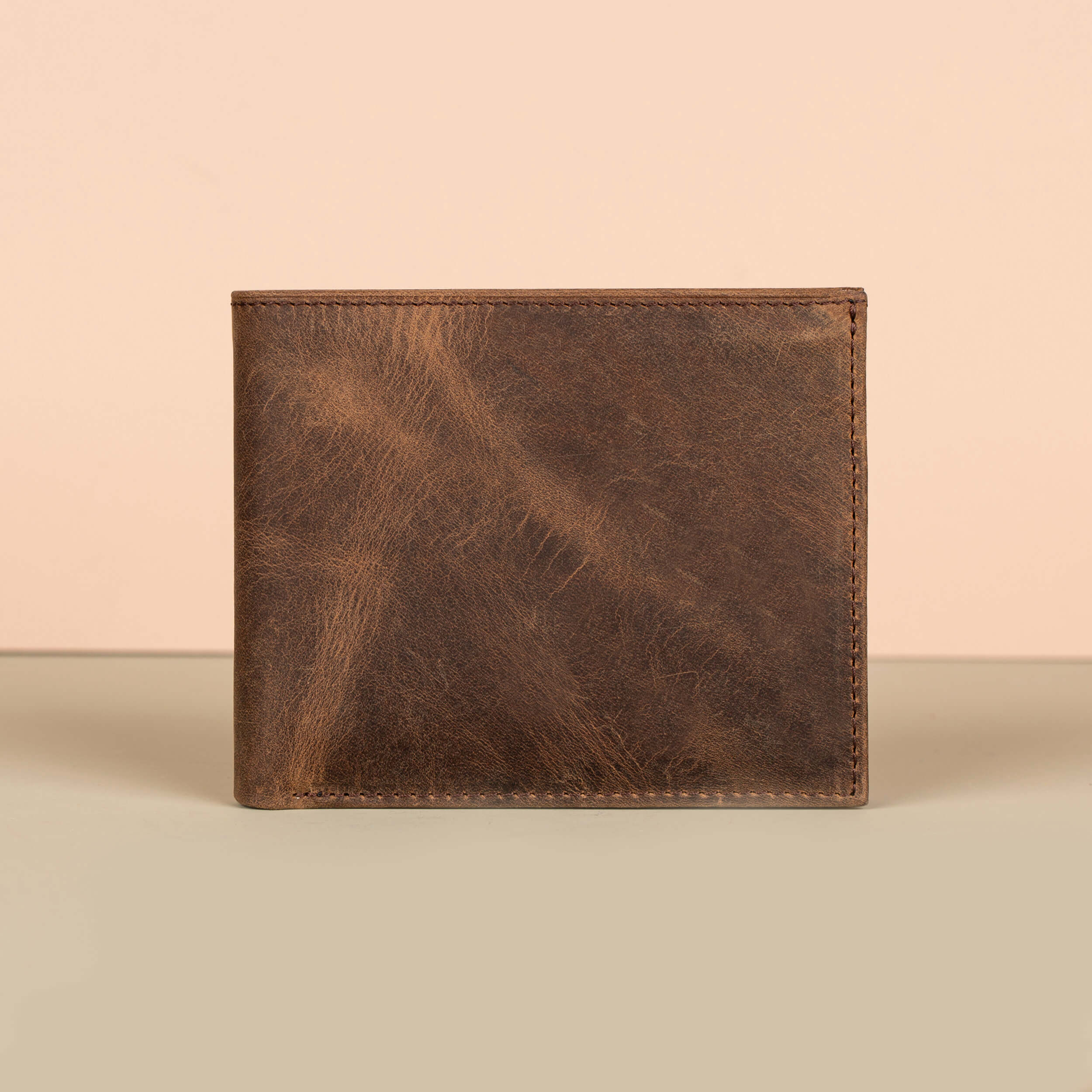 Classic Leather Bifold Wallet Brown Los Angeles