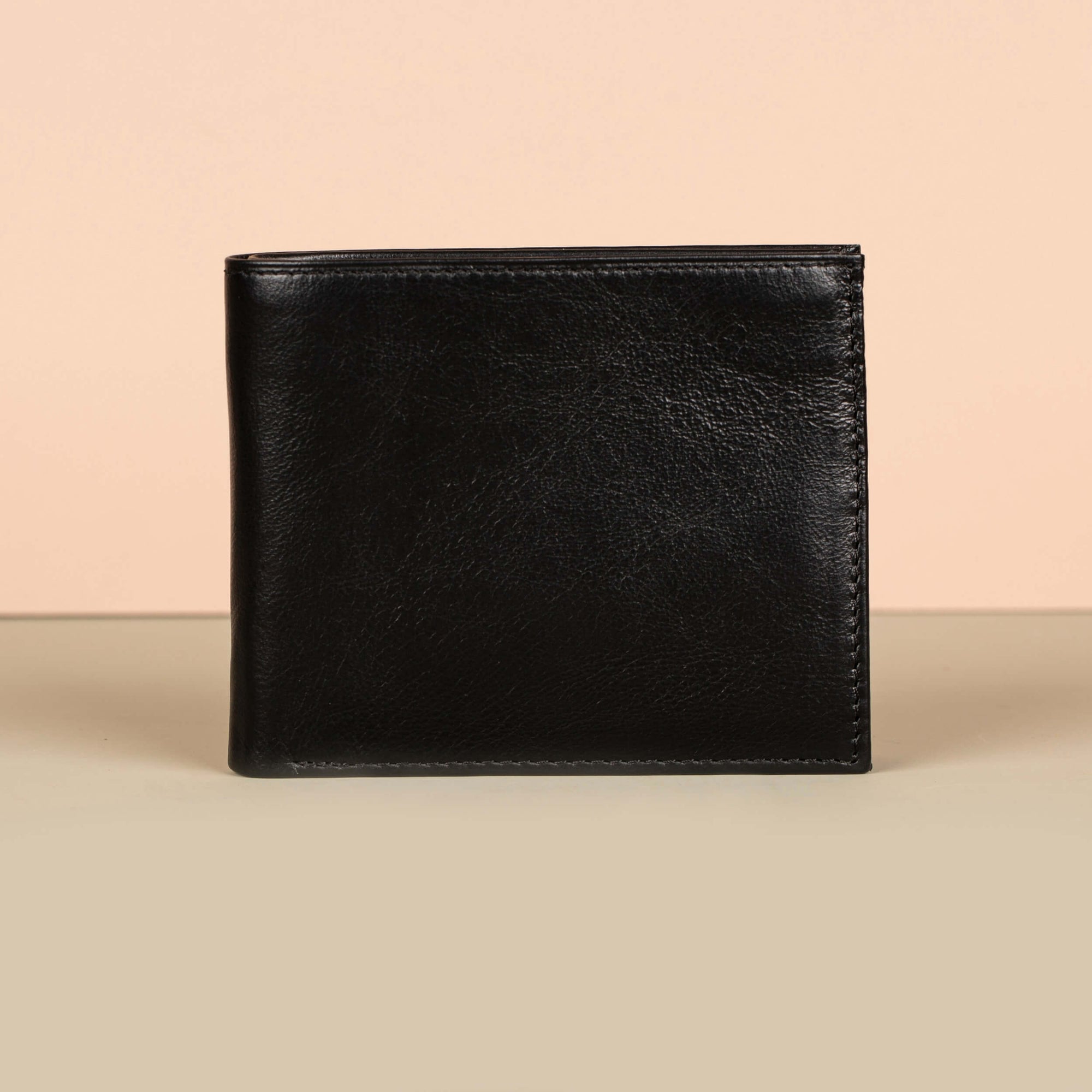 Classic Leather Bifold Wallet Black Los Angeles