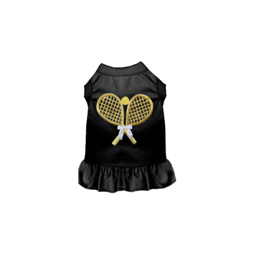 Bark 5th Ave., LLC My Fancy Tennis Dress Black pet supplies