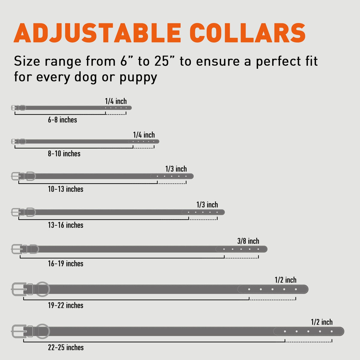 Dogline Soft Leather Round Dog Collar