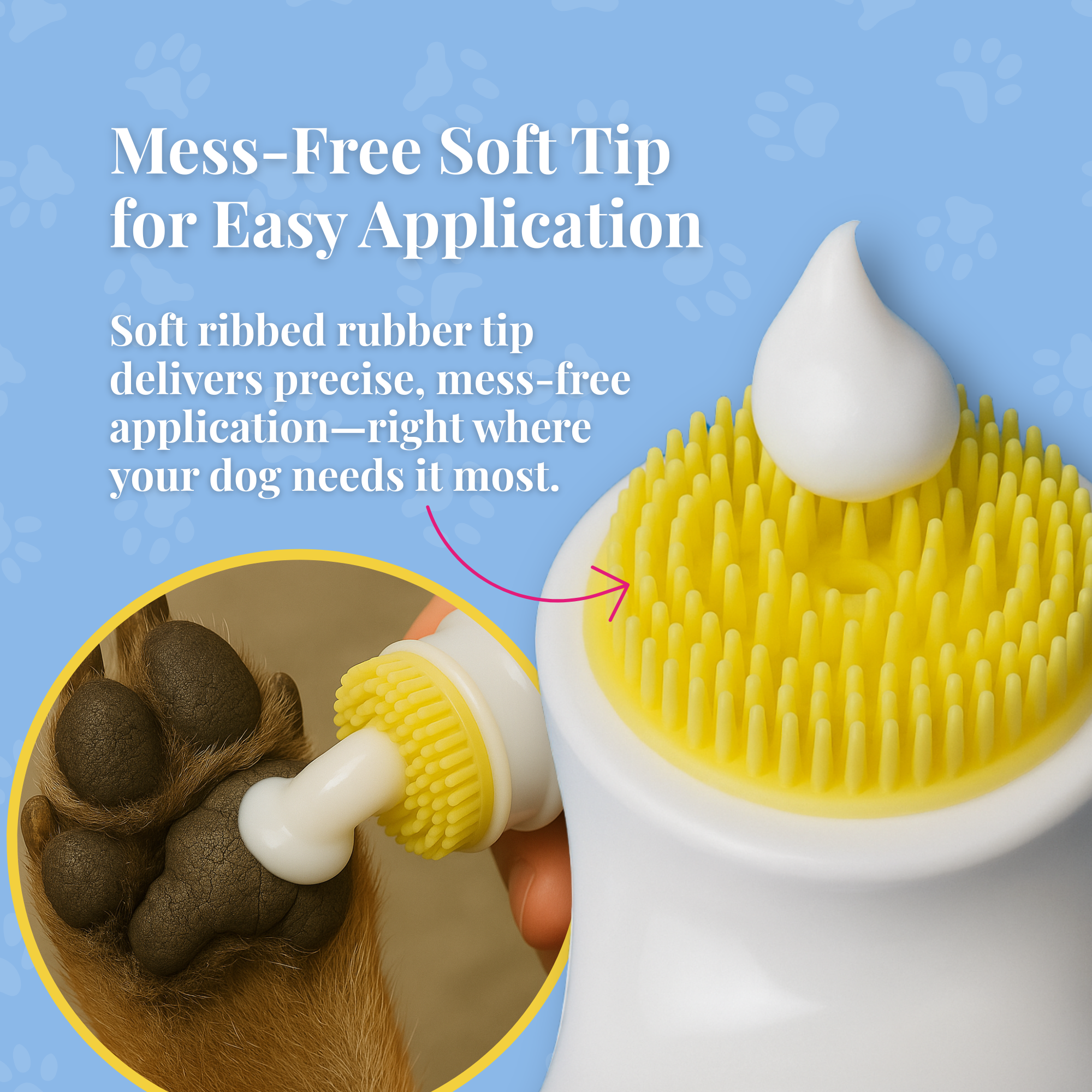 Paw Perfection Cream - Dog Paw Protector & Healing Balm with Soft Tip Applicator