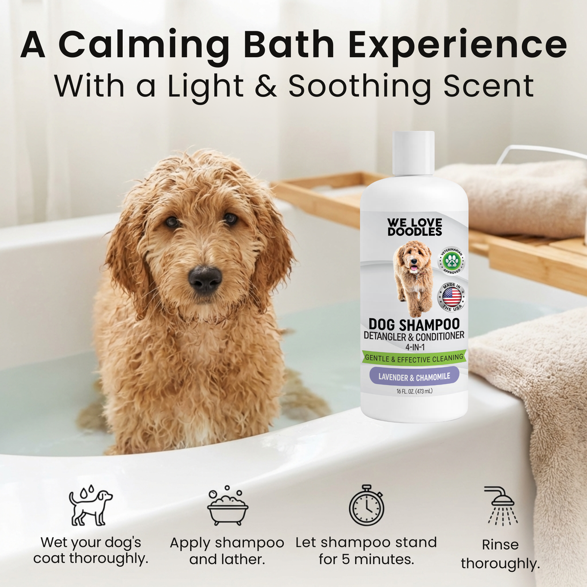 Dog Shampoo – Lavender 4-in-1 (3 Pack) | HT Animal Supply