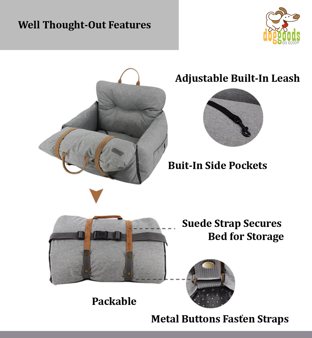 Car Bed for Dogs by DogGoods