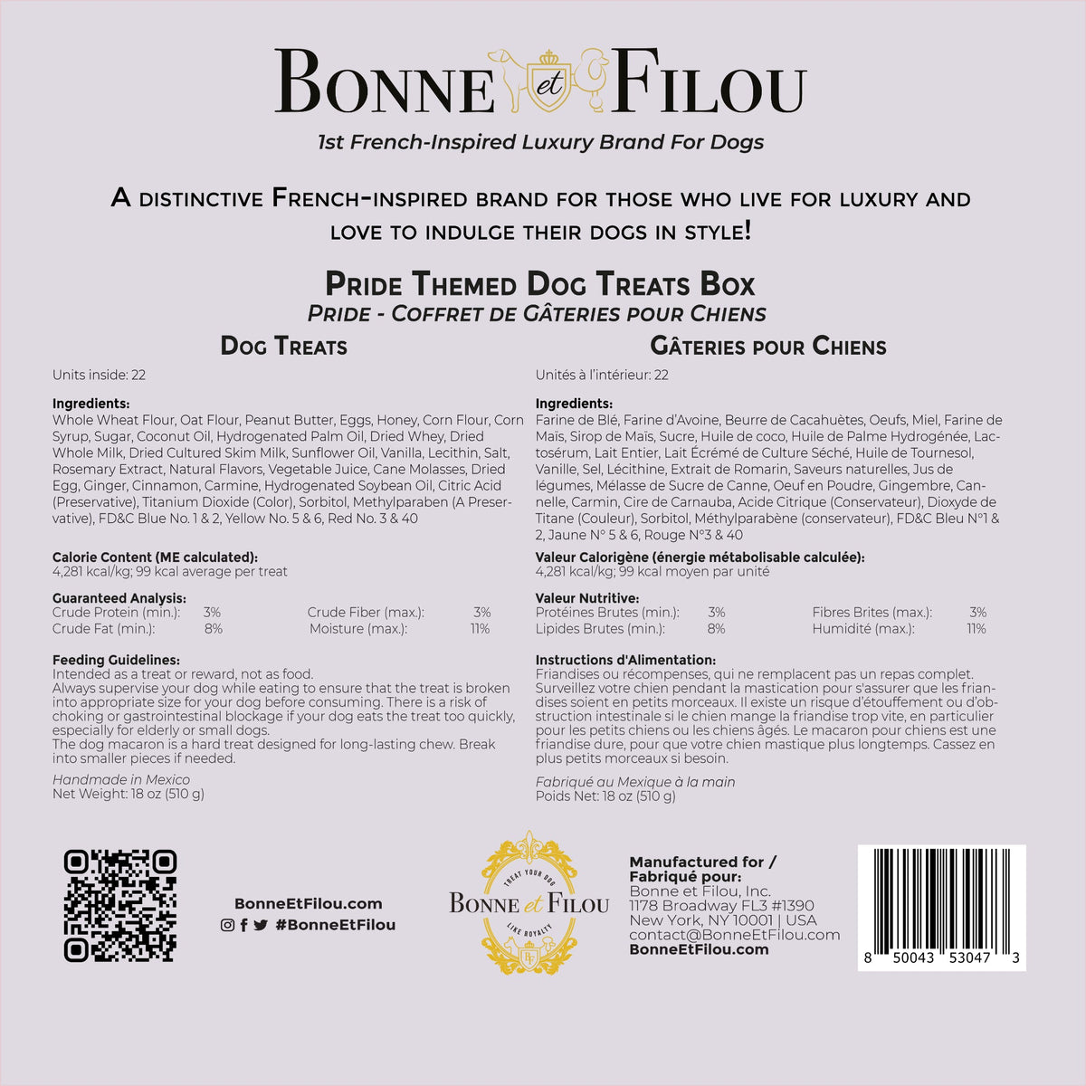 Bonne et Filou – Pride Dog Treat Gift Box