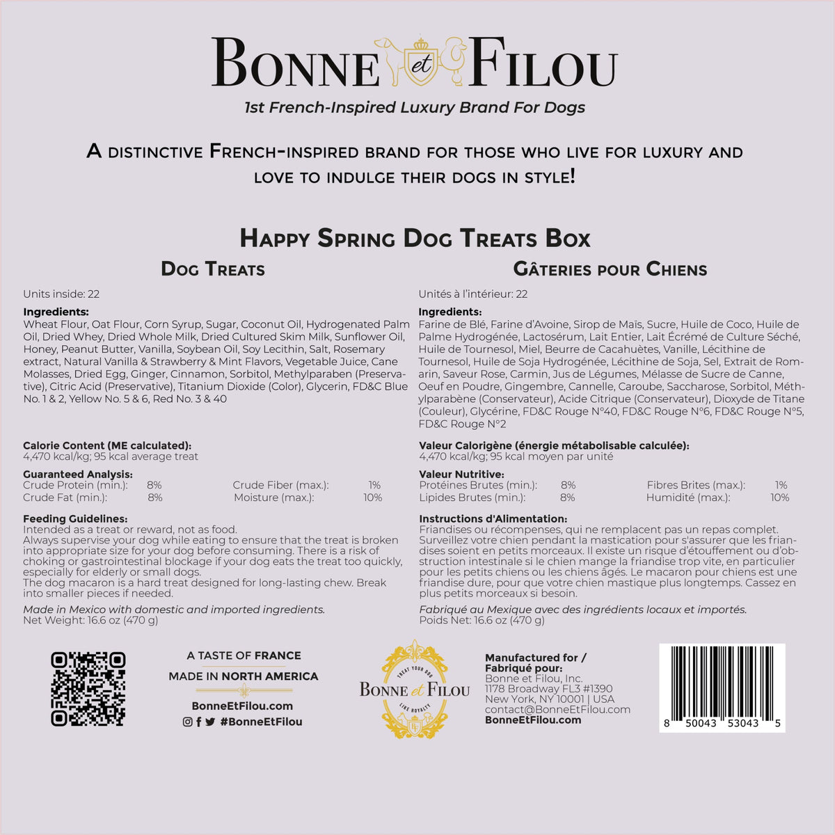 Bonne et Filou – Spring Dog Treat Gift Box