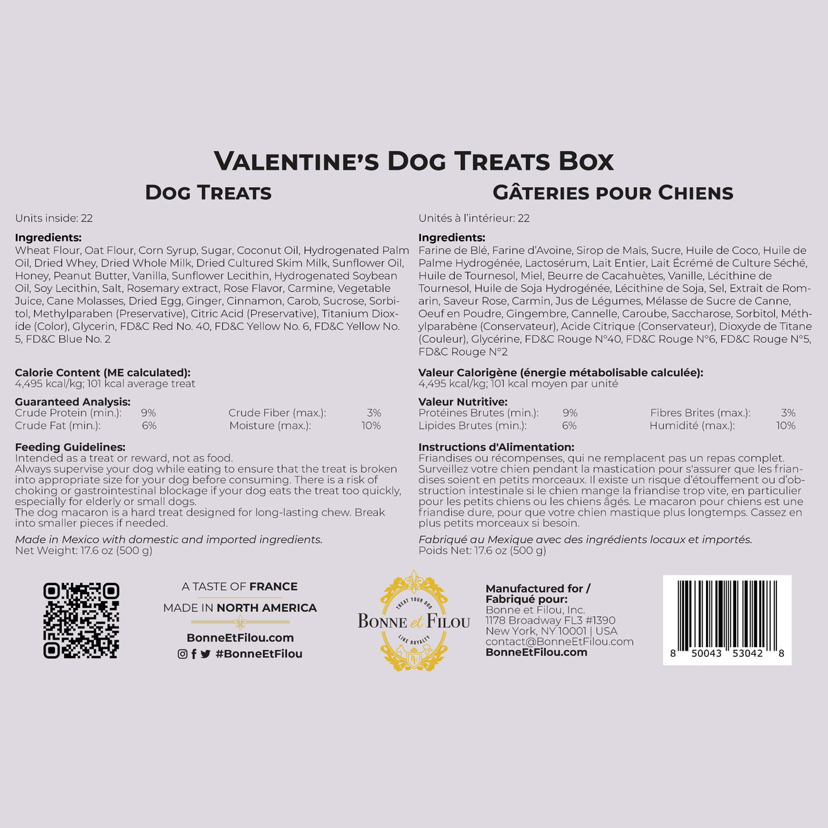 Bonne et Filou – Love My Dog Treat Gift Box