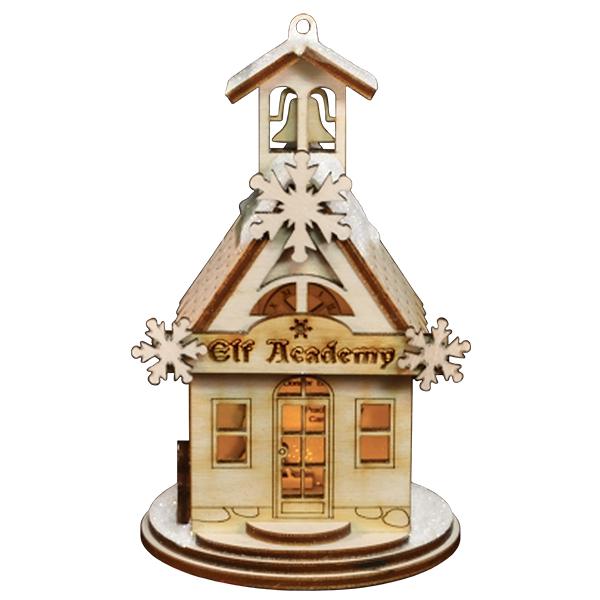 Old World Christmas: Elf Academy Schoolhouse