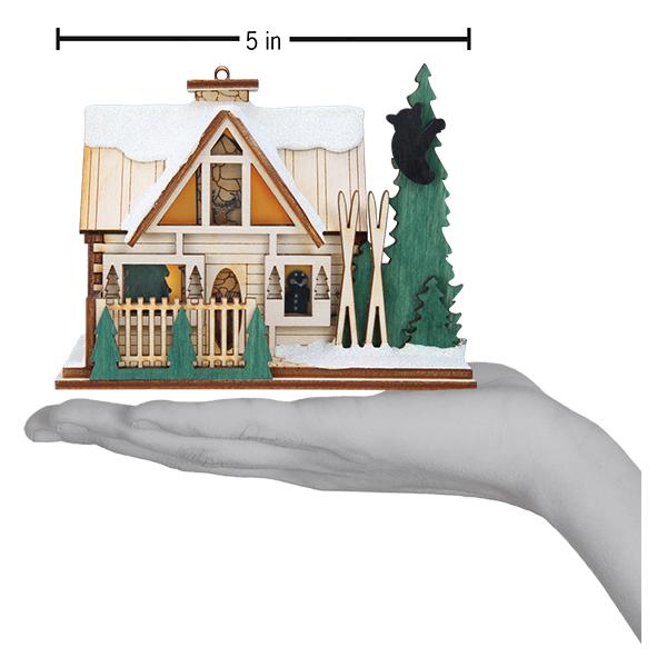 Santas Ski Lodge Ornament