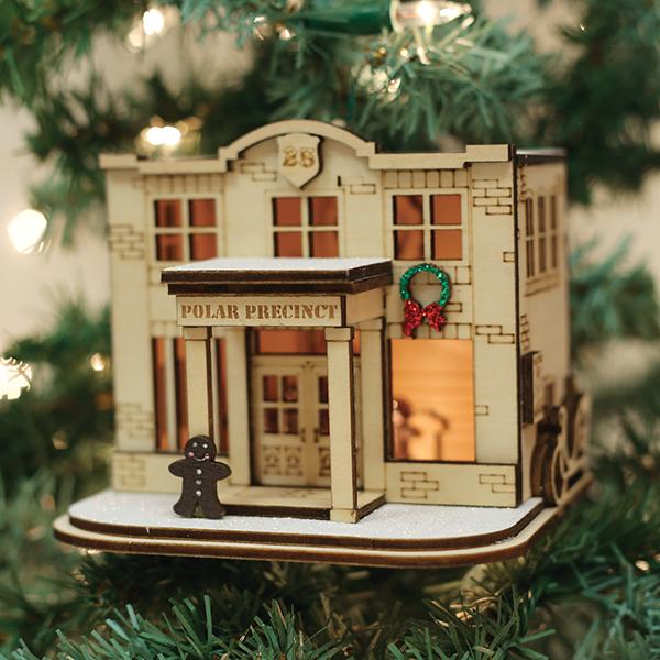 Old World Christmas: Polar Precinct #25 Christmas Ornament