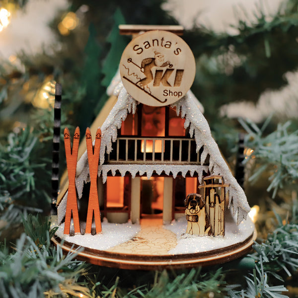 Old World Christmas: Alpine Ski Shop Christmas Ornament