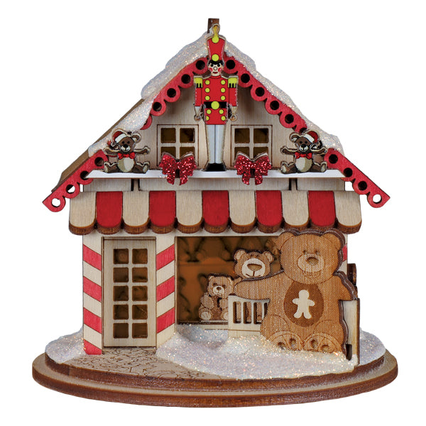 Old World Christmas: Teddy Bear Shop Christmas Ornament